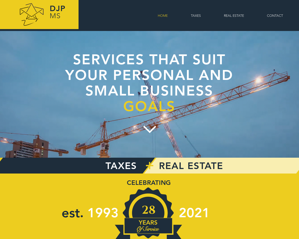 Desktop view of the local tax and real estate website designed and developed by urbane strategies.
