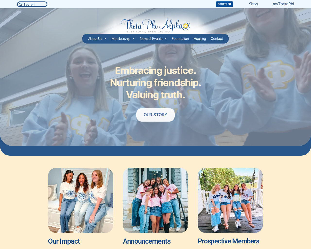 Desktop view of the NGO website designed and developed by urbane strategies.